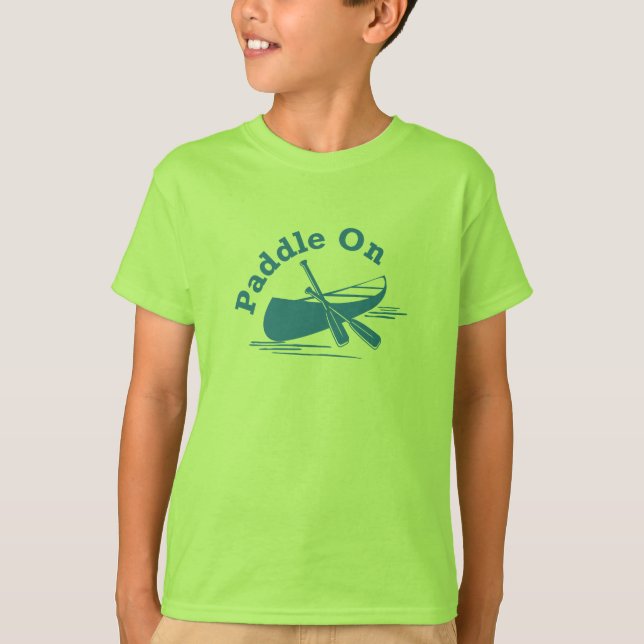 Paddle On Design - T-shirt de base pour enfants (Devant)