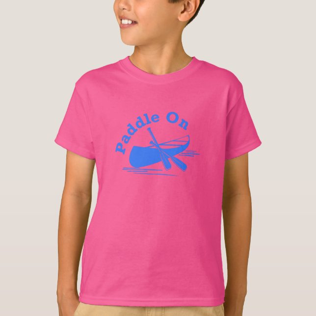 Paddle On Design - T-shirt de base pour enfants (Devant)
