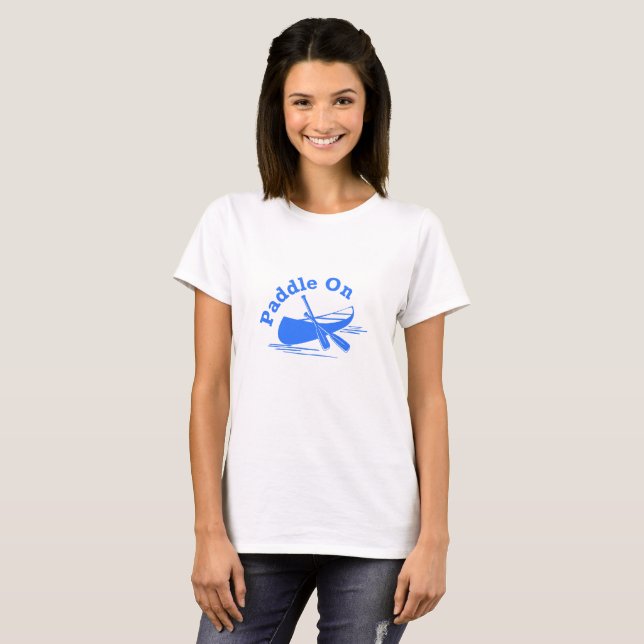 Paddle On Design - T-Shirt de base pour femmes (Devant entier)