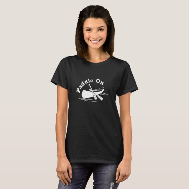 Paddle On Design - T-Shirt de base pour femmes (Devant entier)