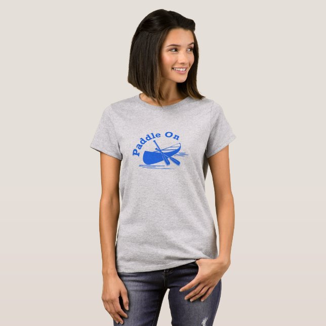 Paddle On Design - T-Shirt de base pour femmes (Devant entier)