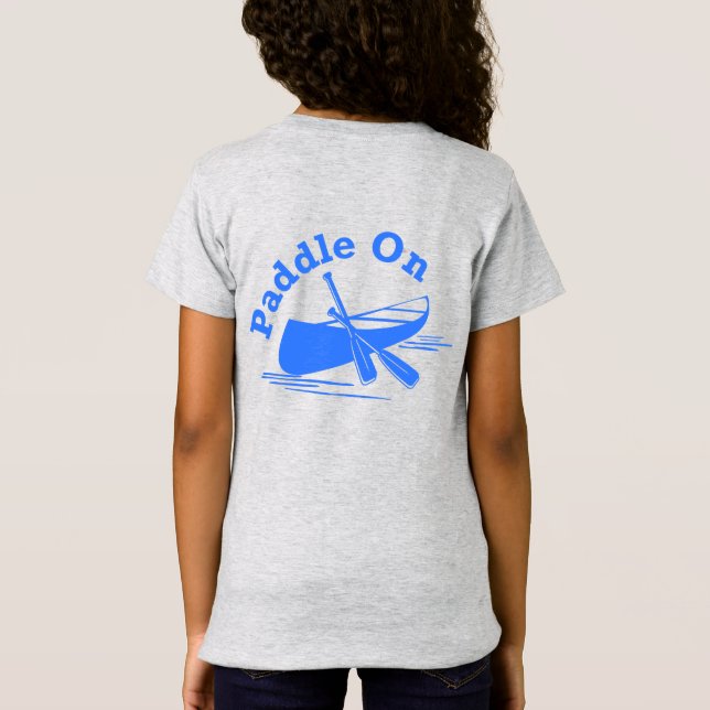 Paddle On Design - T-shirt Girls Jersey (Dos)