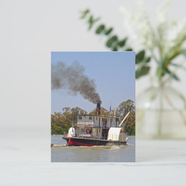 Paddle Steamer River Murray, Carte postale (Debout devant)