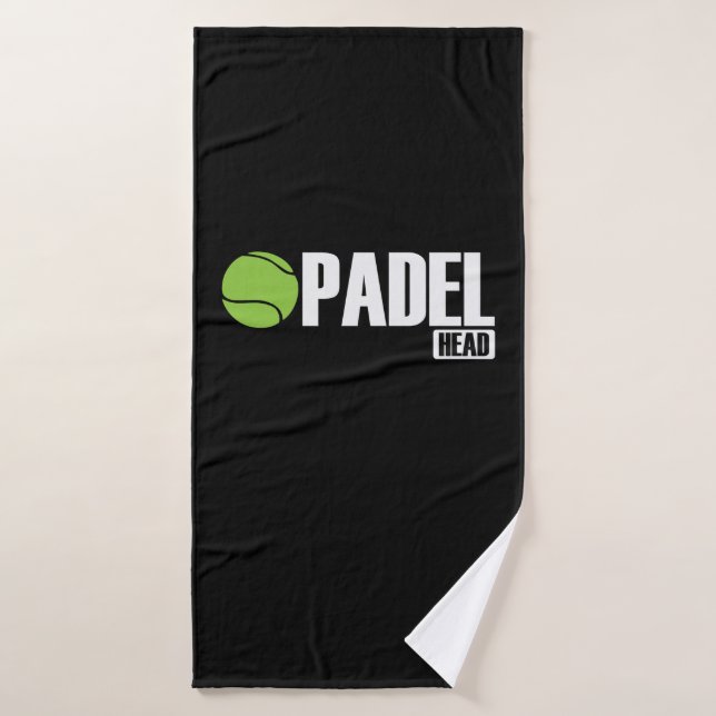 Padel Head Tennis Sport und Ball (Serviette de bain)