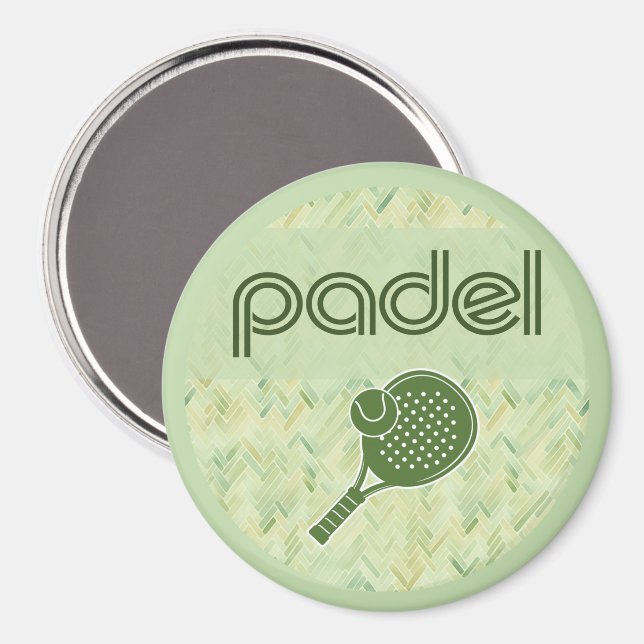 Padel Magnet – Spanish Tile Vibes Matcha Green (Recto/Verso)