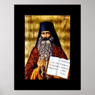 Padre Seraphim Rose affiche Art Nouveau