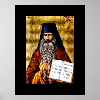 Padre Seraphim Rose affiche Art Nouveau