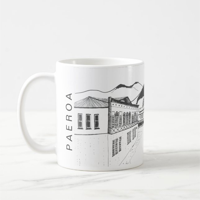 Paeroa Nouvelle-Zélande tasse souvenir (Gauche)