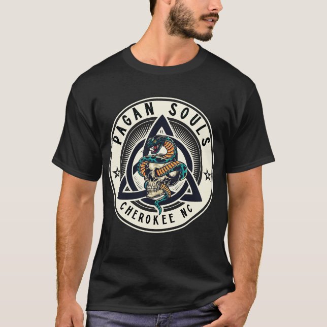 Pagan Souls Cherokee Logo T-Shirt à Manches Courte (Devant)