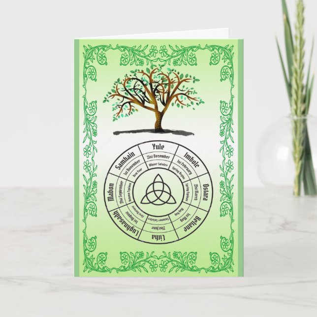 Pagan Wheel of the Year festivals Carte (Devant)