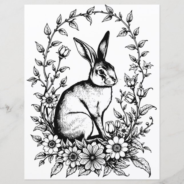 Page Art Nouveau Couleur de lapin 4 (Devant)