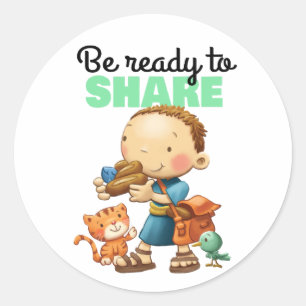 Page autocollant du verset de la Bible pour enfant