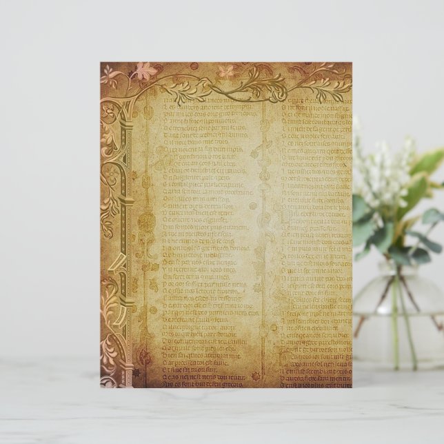 Page biblique vintage (Debout devant)