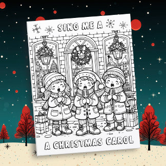 Page Color Me | Caroleurs de Noël