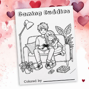 Page Color Me pour enfants Bouddles de jeu Anime