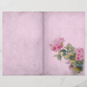 Page de cadrage rose vintage