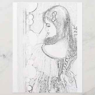 Page de coloriage de la mariée mignonne