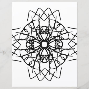 Page de coloriage de mandala de fleurs celtes trib