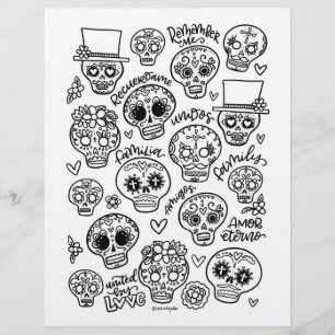 Page de coloriage Dia De Los Muertos