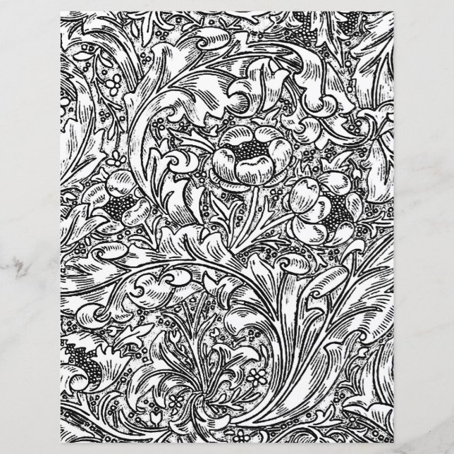 Page de coloriage pour adultes - William Morris Fl (Devant)