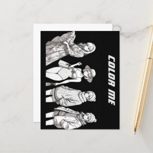 Page de coloriage pour enfants filles de mode