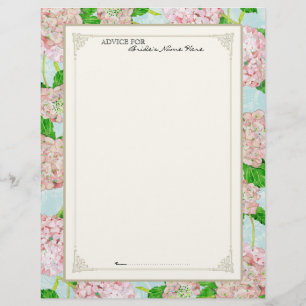 Page de conseils pour la nuptiale Pink Hydrangea d