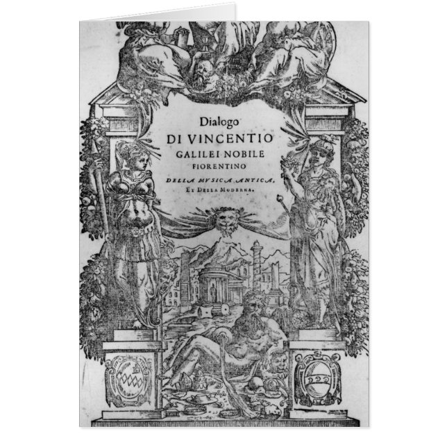 page de 'Della Musica Antica et de della Moderna (Devant)