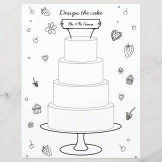 Page de gâteau de conception de la couleur de l'ac