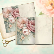 Page de journal intime Romantique Blush Peony