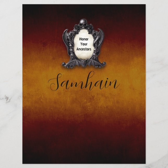 Page de Livre des Ombres de Samhain avec Correspon (Devant)