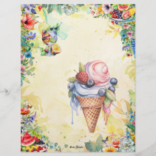 Page de recette complète vide Salade de fruits