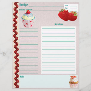 Page de recette Fraises et crème