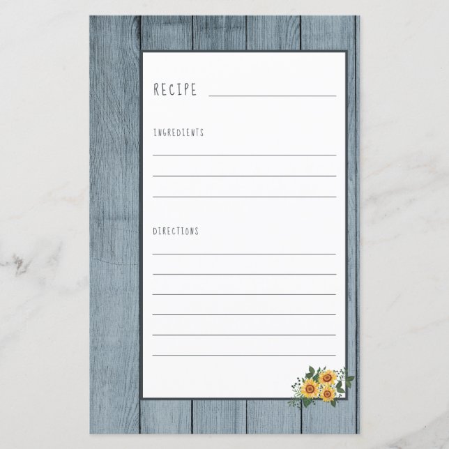 Page de recette pour l'organisateur de mini classe (Devant)