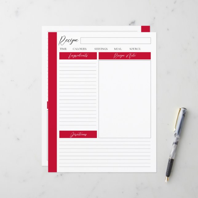 Page de recette Pyracantha Berry Red (Devant/Arrière en situation)