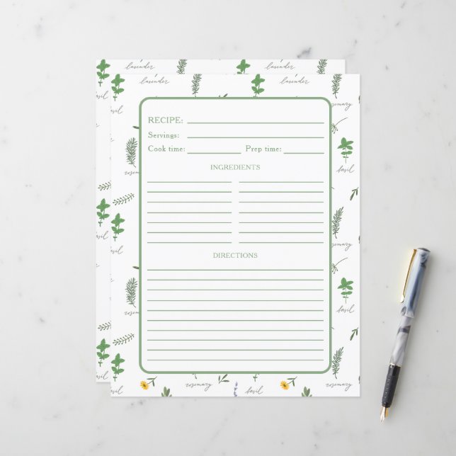 Page de reliure de recette botanique de pharmacien (Devant/Arrière en situation)