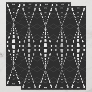 Page de scrapbook recto-verso Ley Lines B&W