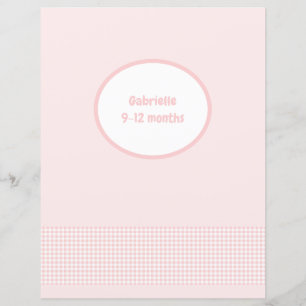 Page de séparation rose pastel - Insert pour album