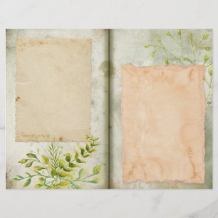 Page du journal de collage Garden Greenery