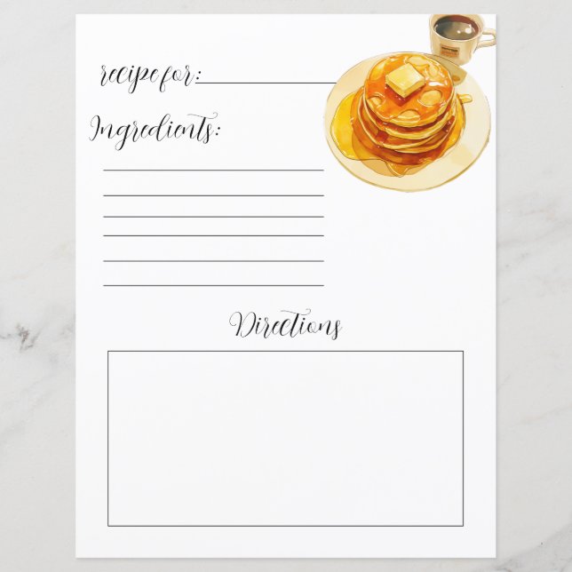 Page du livre de recettes pour les crêpes Fluffy f (Devant)