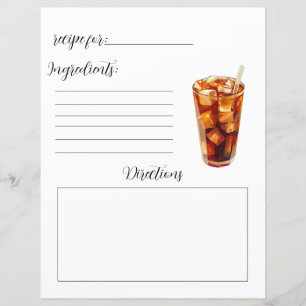 Page du livre de recettes pour Recettes de café fr