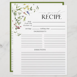 Page Fleur sauvage d'été Fête des mariées Classeur