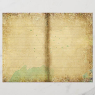 Page Journal de la nature du papier vieilli