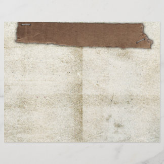 Page Journal de rebut de carton déchiqueté vintage