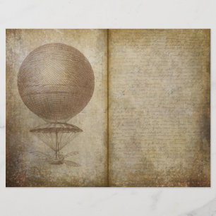Page Journal du ballon à air chaud du voyageur vin