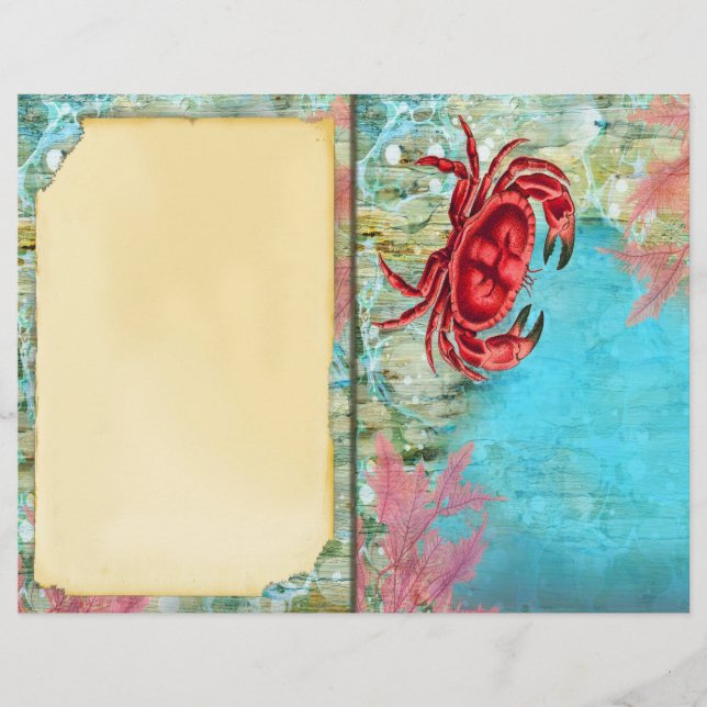 Page Journal du crabe vintage (Devant)