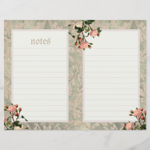 Page Journal rose vintage (Arrière - plan de défil