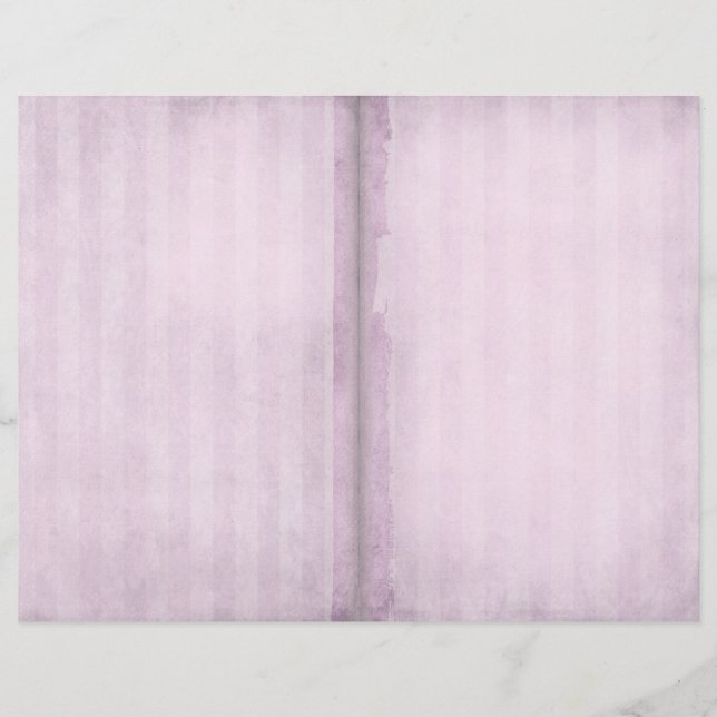 Page Journal Vintage en bande rose (Devant)