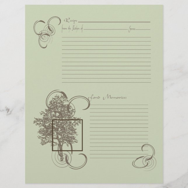 Page Mémoire et recette (Devant)