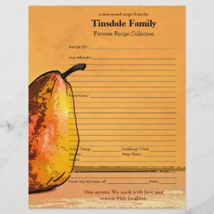 Page Page de recette de la famille personnalisée d