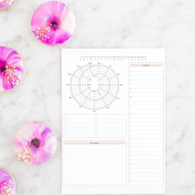 Page Planification du planificateur quotidien (Créateur téléchargé)